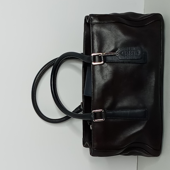 Coach Bonnie Legacy- M0P-9419 - Vintage Leather Double Handle Satchel- Navy Blue - Picture 11 of 11